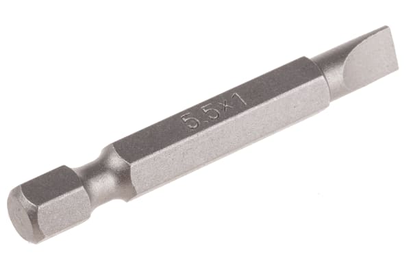 Product image for Slotted screwdriver bit,5.5x1mm