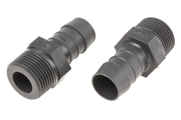 Product image for Straight conn,3/4in BSPT 19mm ID hose