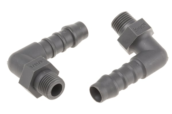Product image for ELBOW CONNECTOR,1/8IN BSPT 8MM ID HOSE