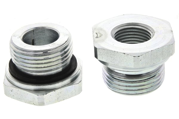 Product image for G1 x G1/2in BSPP M-F ZnPt steel reducer