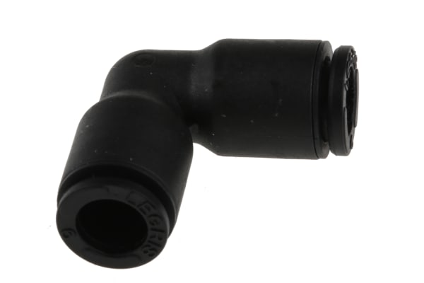 Product image for Pneumatic pushin equal elbow fitting,6mm