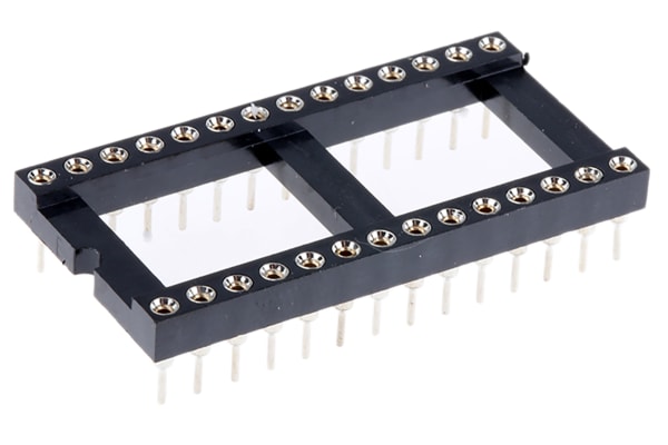 Product image for 28 WAY TURNED PIN DIL SOCKET,0.6IN PITCH
