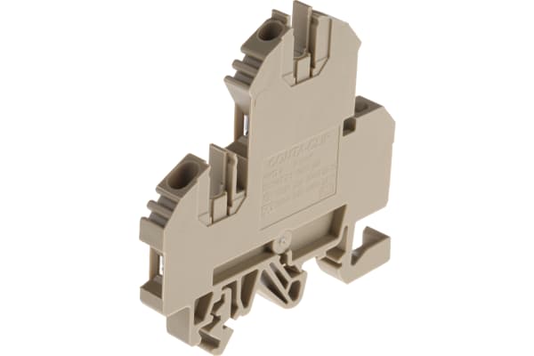 Product image for Double deck DIN rail mount terminal,34A