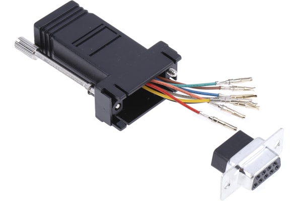 Product image for 8 way RJ45 to 9 way D skt data adaptor