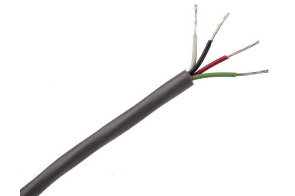 Product image for Chrome grey 4 conductor unshielded 152m