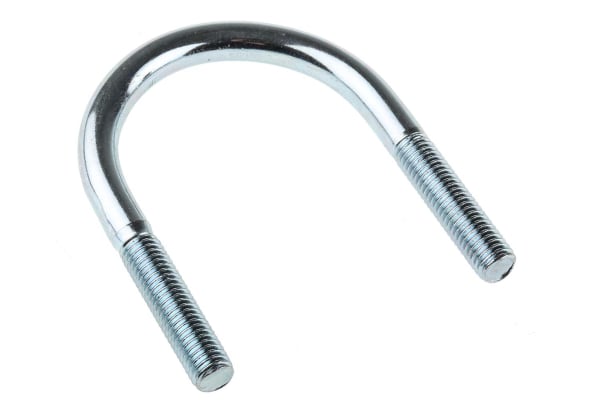 Product image for Zinc plated steel U bolt,61mm OD