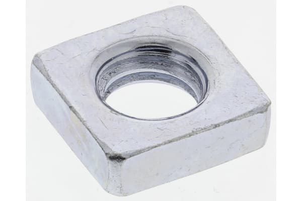 Product image for Zinc plated steel square pressed nut,M6