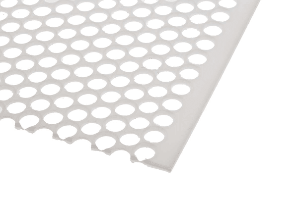 Product image for Perforated polypropylene sheet,4.8mm dia