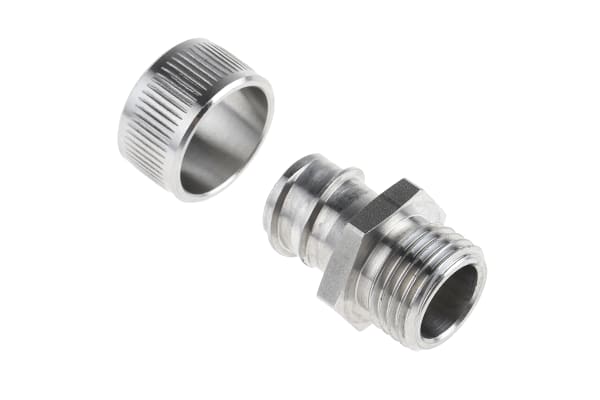 Product image for ST ADAPTOR FOR S/STEEL CONDUIT,16MM M16
