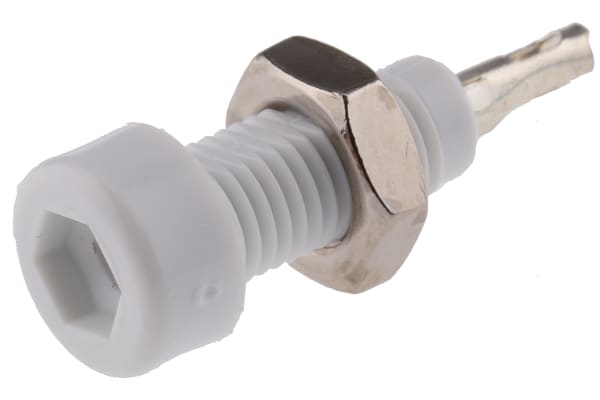 Product image for 10A TEST SOCKET 2MM, WHITE