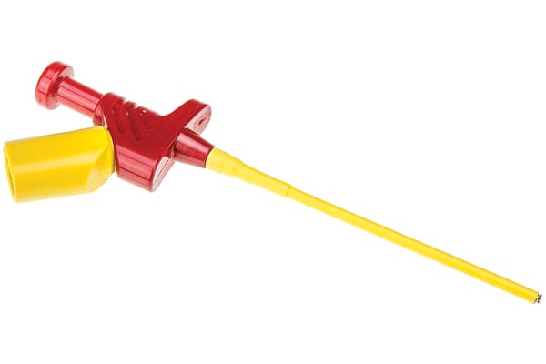 Product image for Red flexible touchproof probe,4mm socket