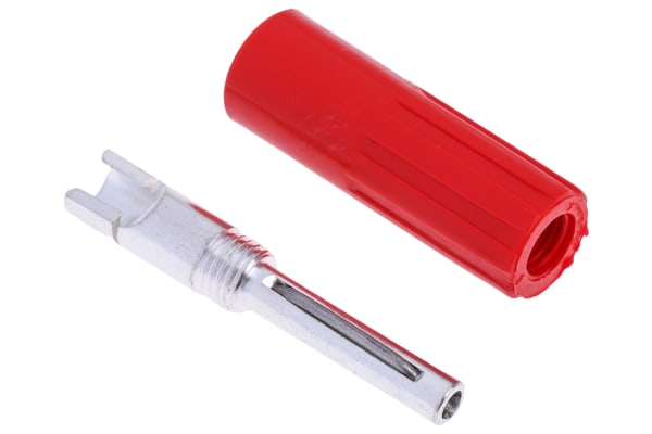 Product image for 4MM PLUG/7MM CABLE RED