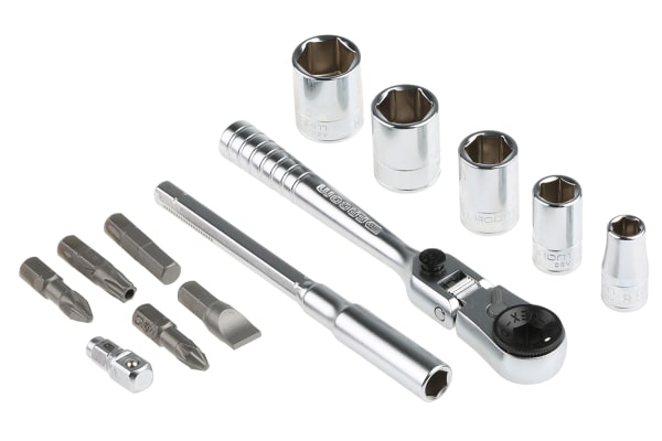 Product image for 1/4' BITS AND SOCKETS SET R.180 23PC