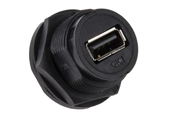 Product image for USB-A Plastic C4 Panel Jack DIP Lock