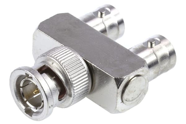 Product image for Tee 75Ω RF Adapter BNC Plug to BNC Socket 4GHz