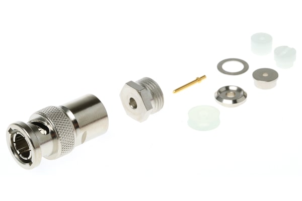 Product image for BNC STRAIGHT PLUG, CLAMP,75OHM, RG179B/U