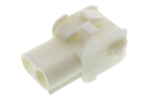 Product image for 2 way white receptacle housing