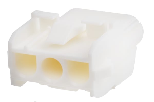 Product image for 3 way white receptacle housing