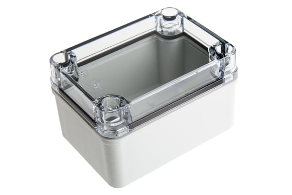 Product image for IP67 box w/transparent lid,110x80x65mm