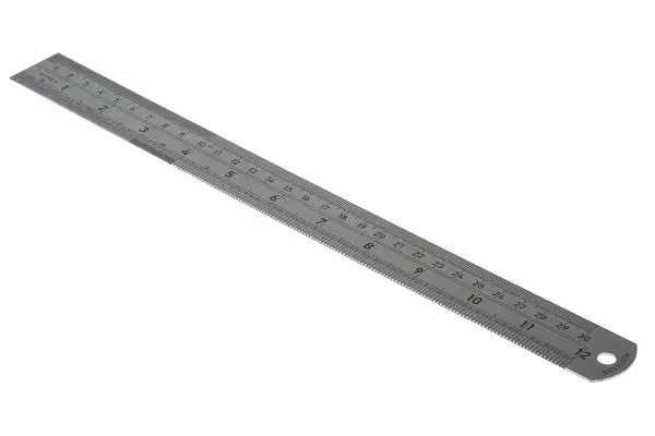 Product image for STEEL RULE, IMPERIAL AND METRIC SCALE