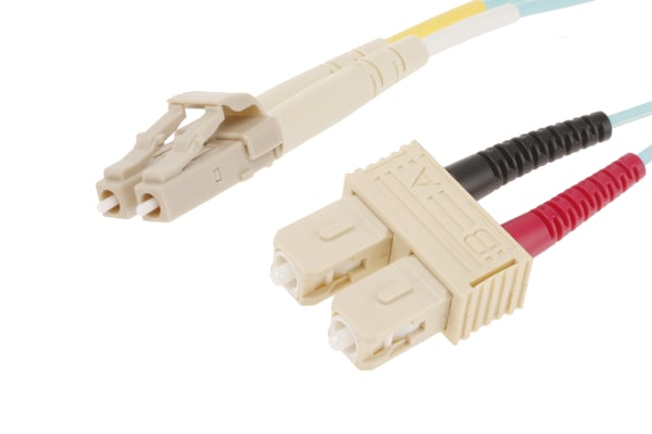 Product image for Patchcord Multimode  LC - SC Aqua 1m