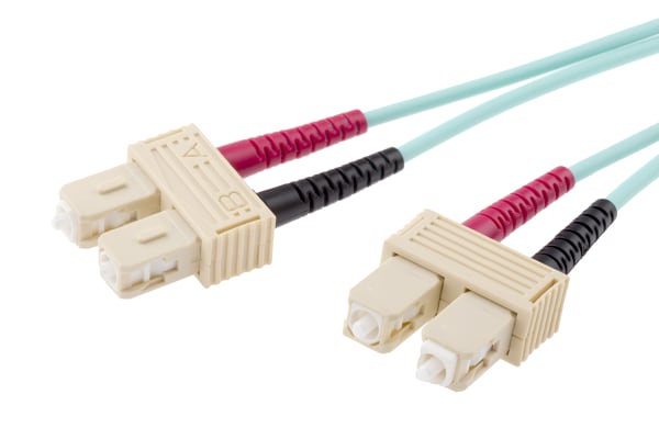 Product image for Patchcord Multi Duplex SC - SC Aqua 5m