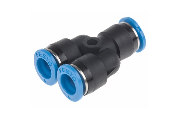 Product image for Push in Y Connector, 6mm