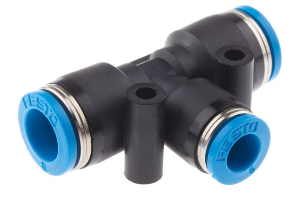 Product image for Push in T Connector, 8mm, 6mm