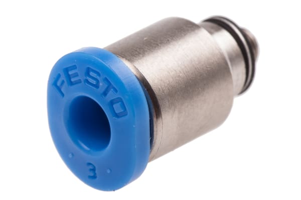 Product image for Push-in Fitting, Male M3, 3mm, Hex