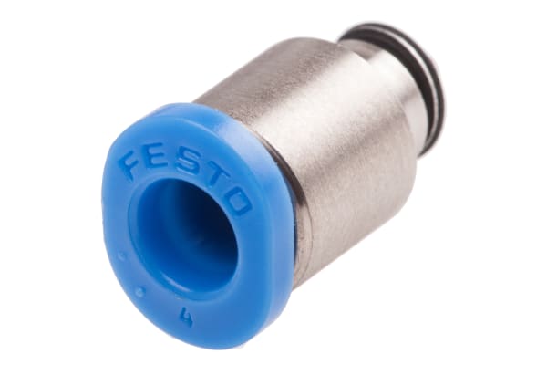 Product image for PUSH-IN FITTING, MALE M3, 4MM, HEX