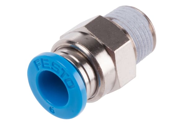 Product image for Male Connector, R1/8 to 6mm Tube