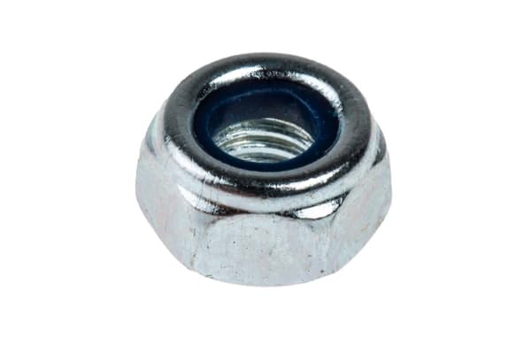 Product image for M6 Nylon Insert Nut Din 985 Zinc Plated