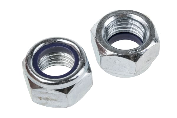 Product image for M20 NYLON INSERT NUT DIN 985 ZINC PLATED