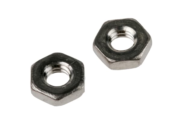 Product image for M2.5 A2 S/Steel Locking Half Nut,Din 439