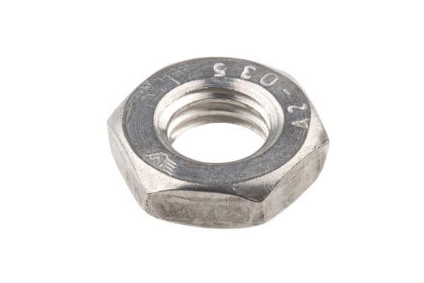 Product image for M10 A2 S/Steel Locking Half Nut,Din 439