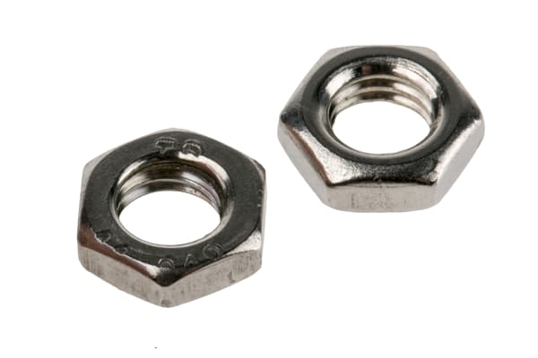 Product image for M5 A4 S/Steel Locking Half Nut,Din 439