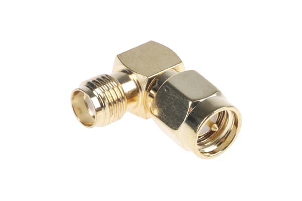 Product image for RF ADAPTER SMA (MALE) TO SMA(FEMALE) R/A