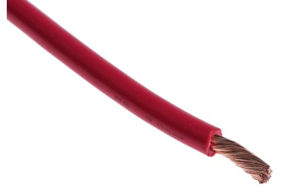 Product image for ISO6722-1 Automotive wire 3mm red 30m