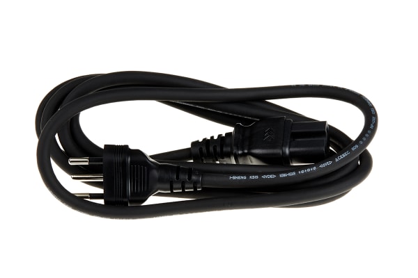 Product image for SEV1011 IEC C15 H05RR-F 1.0mm2 Black 2m