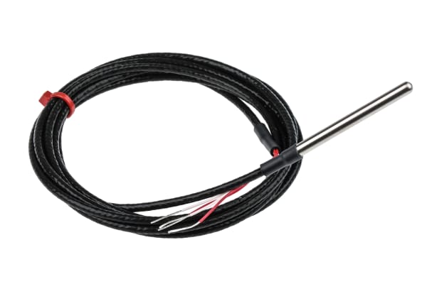 Product image for PRTD Pt100, 4mm x 50mm 2 mtr cable