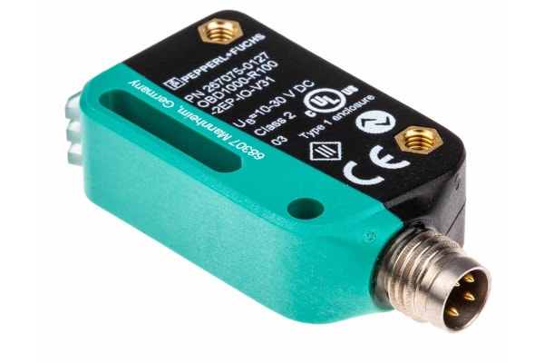 Product image for Pepperl + Fuchs Diffuse Photoelectric Sensor with Block Sensor, 2 mm → 1 m Detection Range