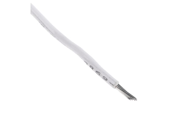 Product image for Wire 18 AWG PVC 300V UL1007 White 305m