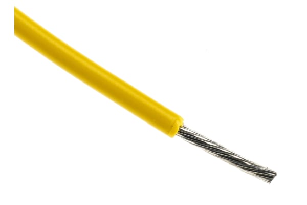 Product image for Wire 18 AWG PVC 300V UL1007 Yellow 305m