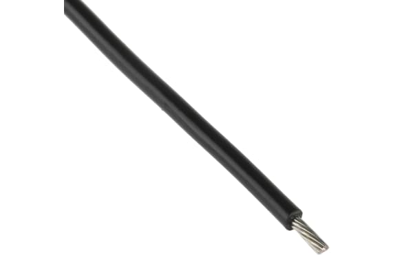 Product image for Wire 22 AWG PVC 300V UL1007 Black 305m