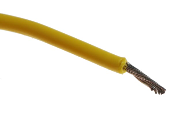 Product image for Wire 20 AWG PVC 300V UL1007 Yellow 305m