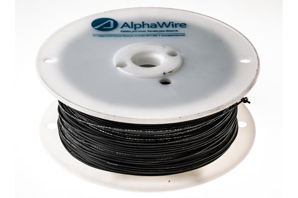 Product image for Wire 24 AWG PVC 300V UL1007 Black 305m