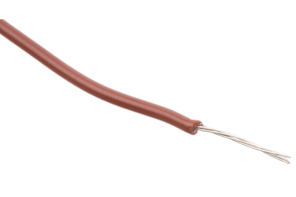 Product image for Wire 24 AWG PVC 300V UL1007 Brown 305m