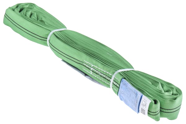 Product image for RS PRO 3m Green Lifting Sling Round, 2t