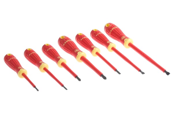 Product image for Bahco VDE Phillips, Slotted Screwdriver Set 7 Piece