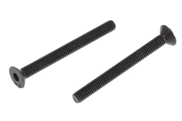 Product image for Blk steel hex skt csk head screw,M3x30